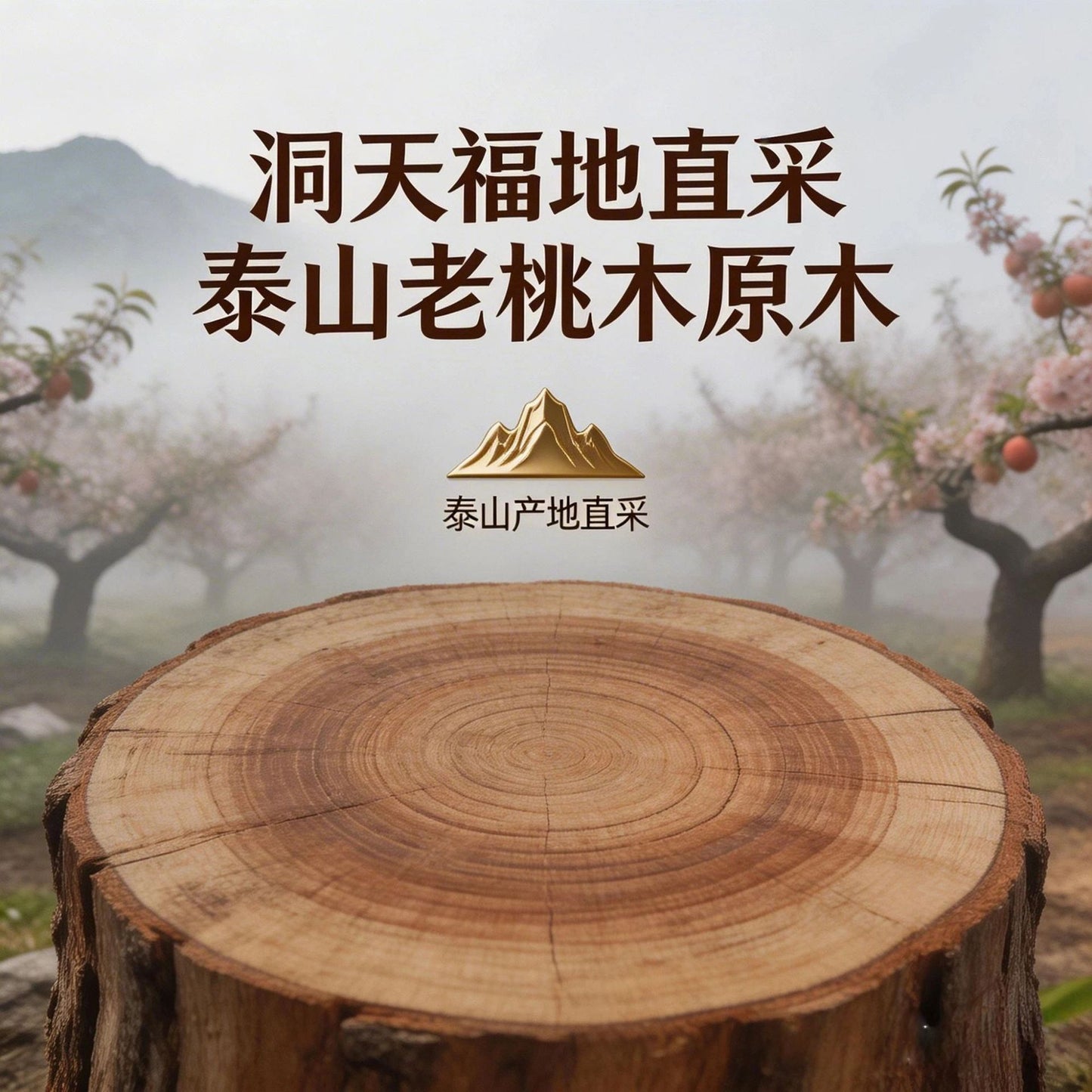 Natural Century-old Taishan Peach Wood Bracelet, Wild Aged Wood Beaded Bracelet for Men Women, Daily Amulet Jewelry Gift